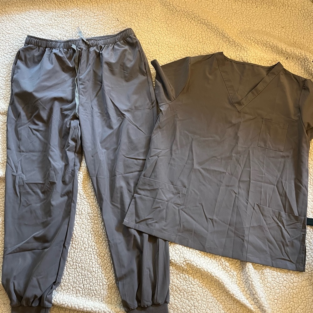 Gray Scrub Set